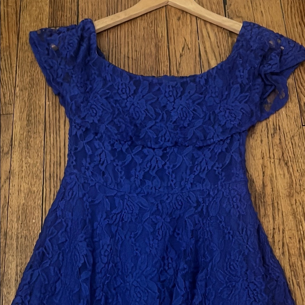 Emerald Sundae Royal Blue Lace Dress